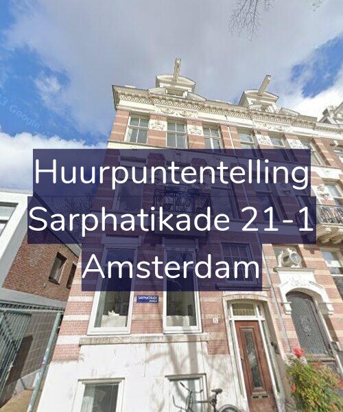 Foto gevel Huurpuntentelling voor Sarphatikade 21-1, Amsterdam