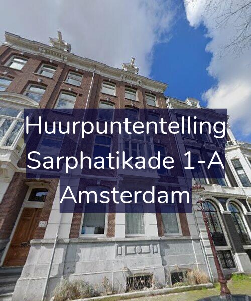 Foto gevel Huurpuntentelling voor Sarphatikade 1-A, Amsterdam