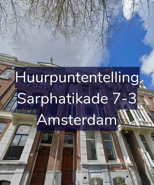 Foto gevel Huurpuntentelling voor Sarphatikade 7-3, Amsterdam