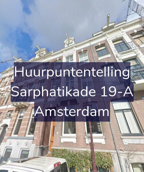 Foto gevel Huurpuntentelling voor Sarphatikade 19-A, Amsterdam