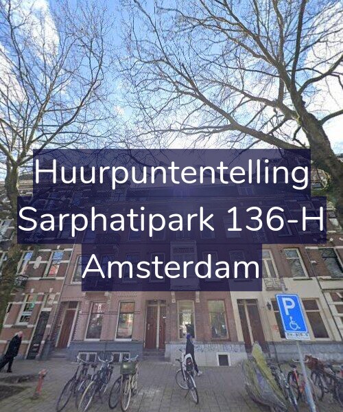 Foto gevel Huurpuntentelling voor Sarphatipark 136-H, Amsterdam