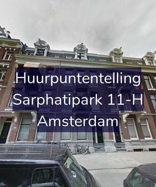 Foto gevel Huurpuntentelling voor Sarphatipark 11-H, Amsterdam