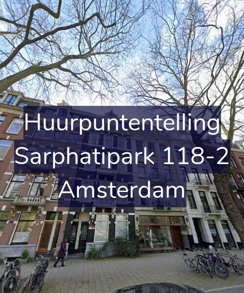 Foto gevel Huurpuntentelling voor Sarphatipark 118-2, Amsterdam