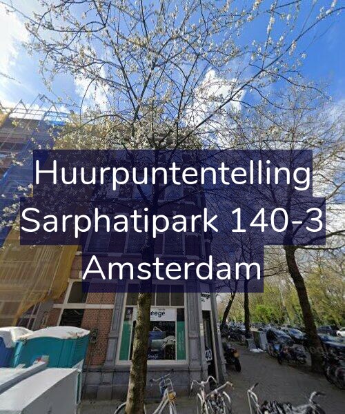 Foto gevel Huurpuntentelling voor Sarphatipark 140-3, Amsterdam