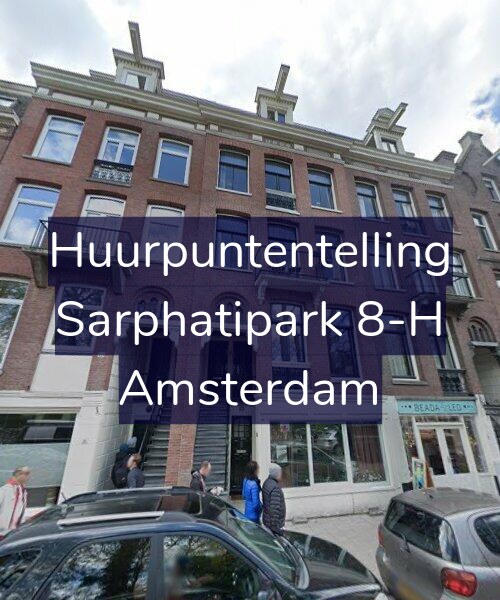Foto gevel Huurpuntentelling voor Sarphatipark 8-H, Amsterdam