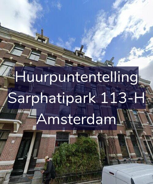 Foto gevel Huurpuntentelling voor Sarphatipark 113-H, Amsterdam