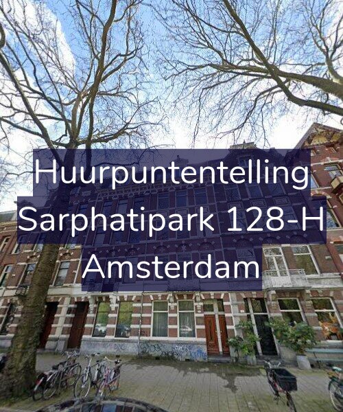 Foto gevel Huurpuntentelling voor Sarphatipark 128-H, Amsterdam