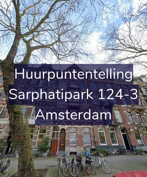 Foto gevel Huurpuntentelling voor Sarphatipark 124-3, Amsterdam