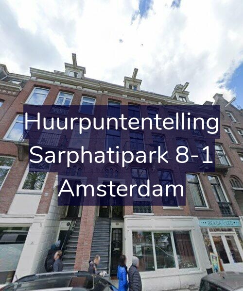Foto gevel Huurpuntentelling voor Sarphatipark 8-1, Amsterdam