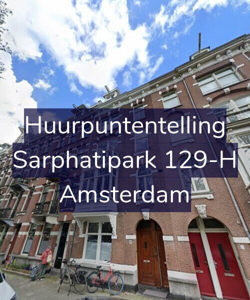 Foto gevel Huurpuntentelling voor Sarphatipark 129-H, Amsterdam