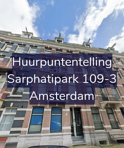 Foto gevel Huurpuntentelling voor Sarphatipark 109-3, Amsterdam