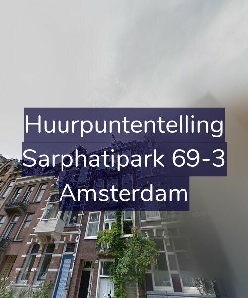 Foto gevel Huurpuntentelling voor Sarphatipark 69-3, Amsterdam