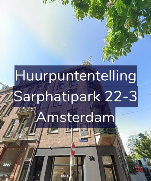 Foto gevel Huurpuntentelling voor Sarphatipark 22-3, Amsterdam