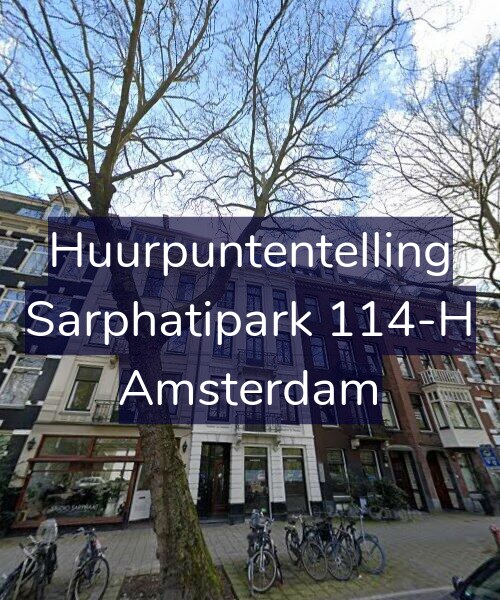 Foto gevel Huurpuntentelling voor Sarphatipark 114-H, Amsterdam