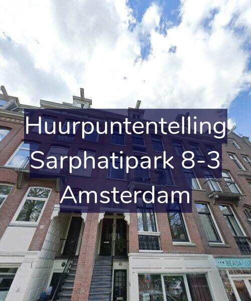 Foto gevel Huurpuntentelling voor Sarphatipark 8-3, Amsterdam