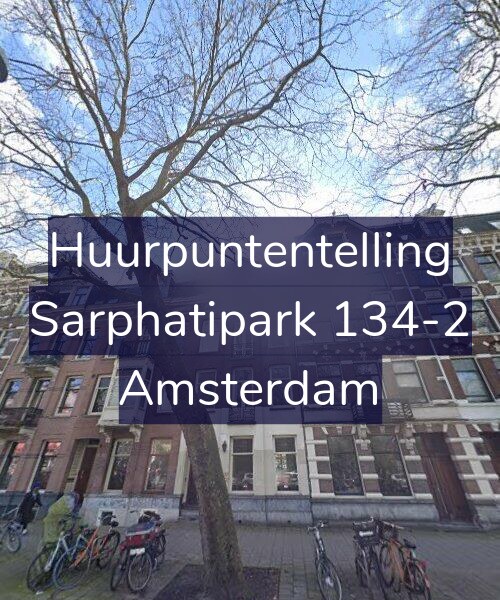 Foto gevel Huurpuntentelling voor Sarphatipark 134-2, Amsterdam