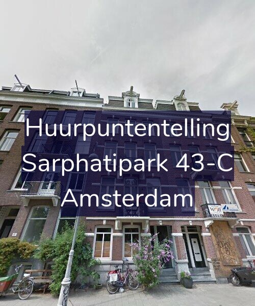 Foto gevel Huurpuntentelling voor Sarphatipark 43-C, Amsterdam