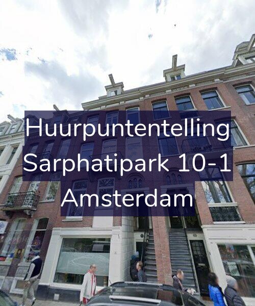 Foto gevel Huurpuntentelling voor Sarphatipark 10-1, Amsterdam