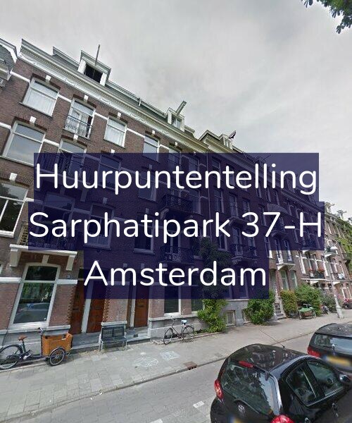 Foto gevel Huurpuntentelling voor Sarphatipark 37-H, Amsterdam