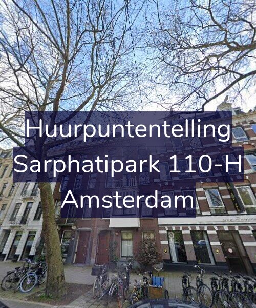 Foto gevel Huurpuntentelling voor Sarphatipark 110-H, Amsterdam
