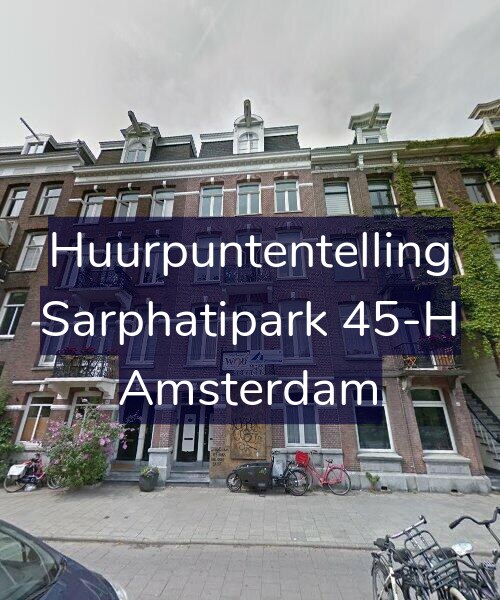 Foto gevel Huurpuntentelling voor Sarphatipark 45-H, Amsterdam