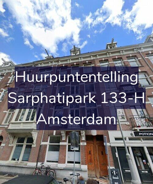 Foto gevel Huurpuntentelling voor Sarphatipark 133-H, Amsterdam