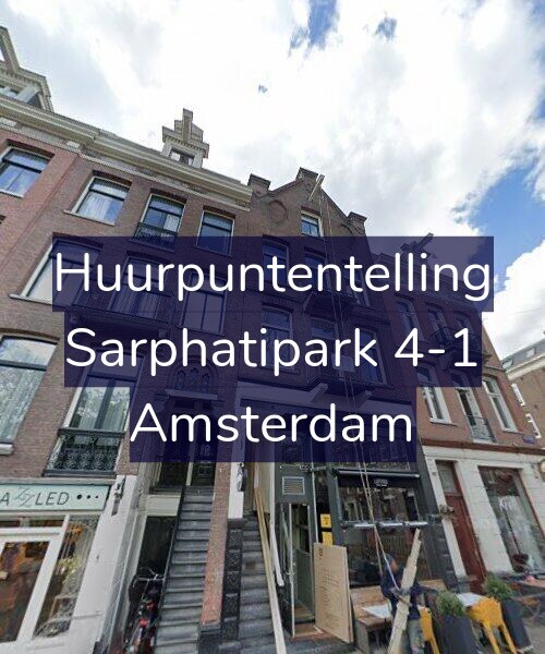 Foto gevel Huurpuntentelling voor Sarphatipark 4-1, Amsterdam