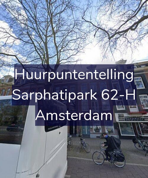 Foto gevel Huurpuntentelling voor Sarphatipark 62-H, Amsterdam