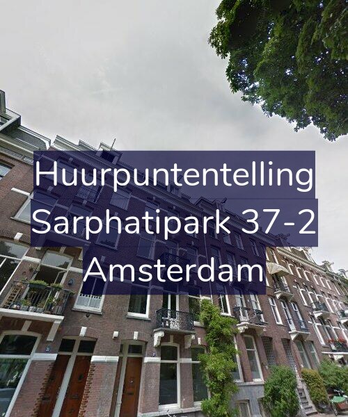 Foto gevel Huurpuntentelling voor Sarphatipark 37-2, Amsterdam