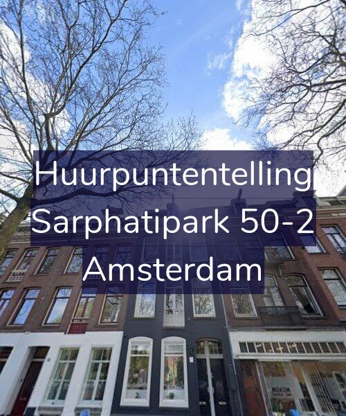 Foto gevel Huurpuntentelling voor Sarphatipark 50-2, Amsterdam