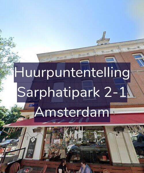 Foto gevel Huurpuntentelling voor Sarphatipark 2-1, Amsterdam