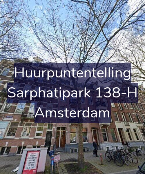 Foto gevel Huurpuntentelling voor Sarphatipark 138-H, Amsterdam