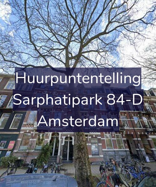 Foto gevel Huurpuntentelling voor Sarphatipark 84-D, Amsterdam