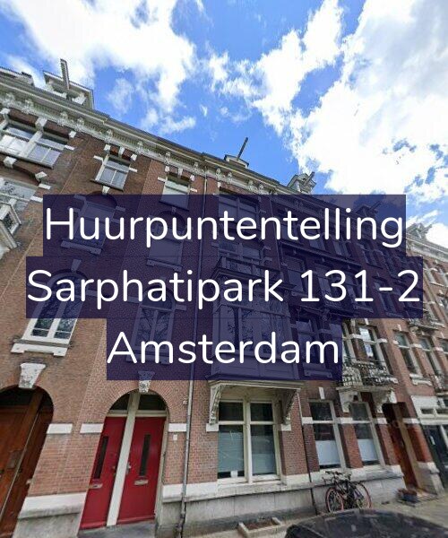 Foto gevel Huurpuntentelling voor Sarphatipark 131-2, Amsterdam