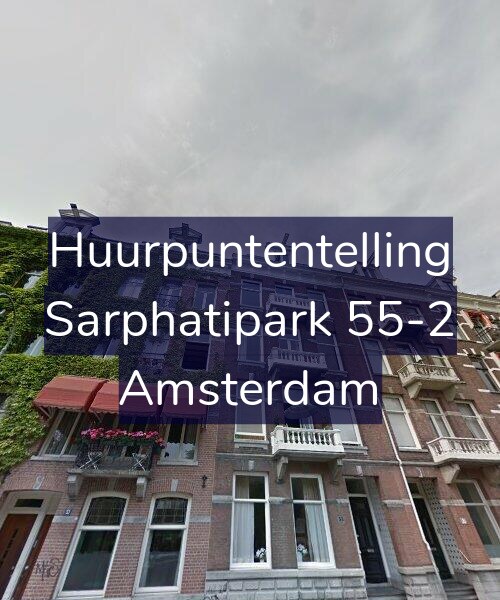 Foto gevel Huurpuntentelling voor Sarphatipark 55-2, Amsterdam