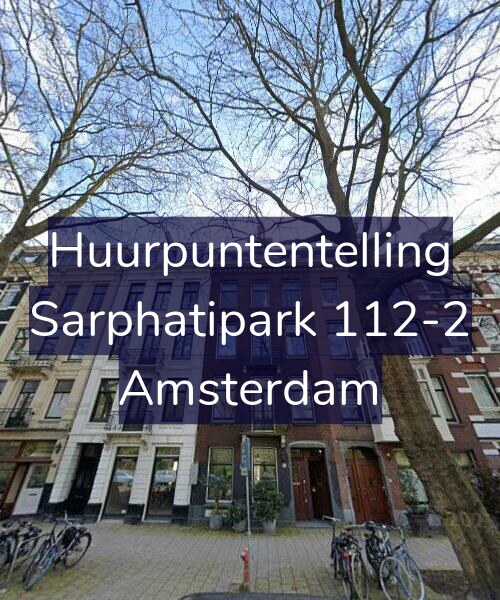 Foto gevel Huurpuntentelling voor Sarphatipark 112-2, Amsterdam