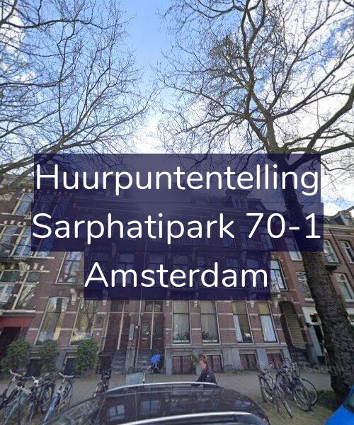 Foto gevel Huurpuntentelling voor Sarphatipark 70-1, Amsterdam
