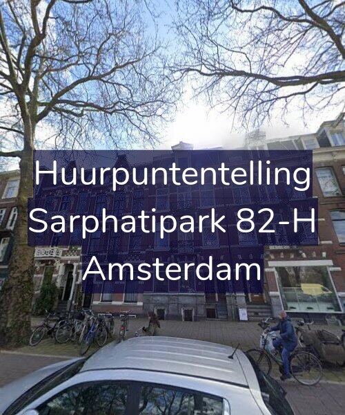 Foto gevel Huurpuntentelling voor Sarphatipark 82-H, Amsterdam
