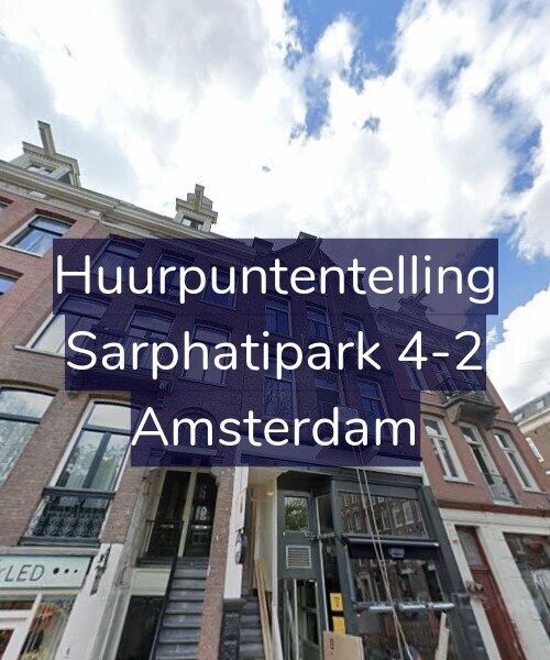 Foto gevel Huurpuntentelling voor Sarphatipark 4-2, Amsterdam