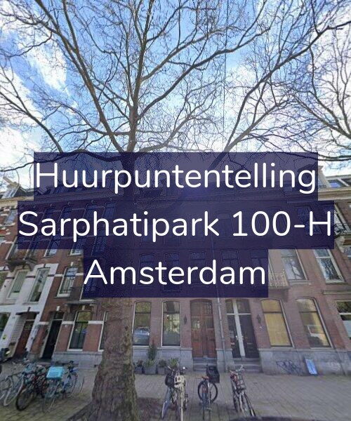 Foto gevel Huurpuntentelling voor Sarphatipark 100-H, Amsterdam