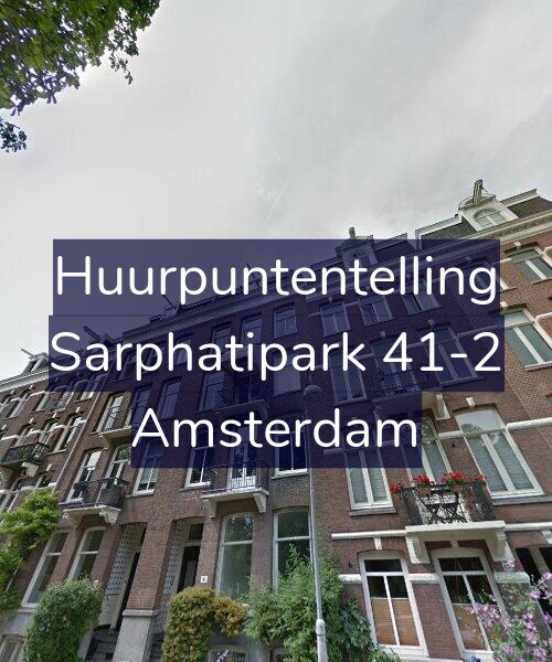 Foto gevel Huurpuntentelling voor Sarphatipark 41-2, Amsterdam