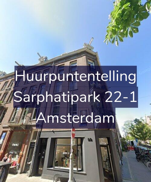 Foto gevel Huurpuntentelling voor Sarphatipark 22-1, Amsterdam