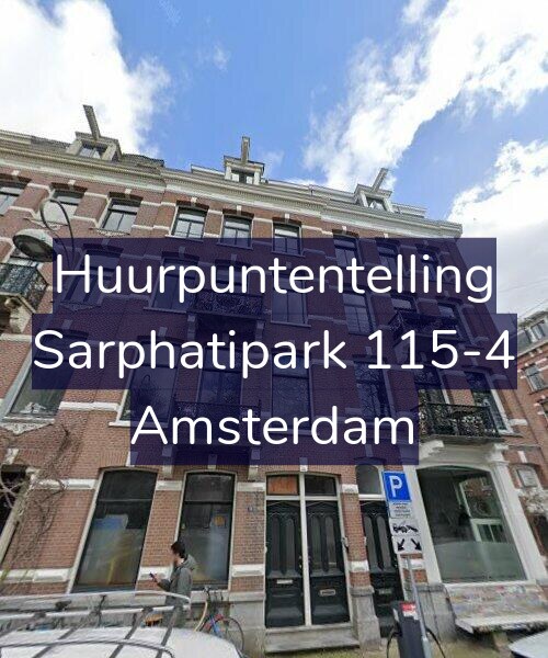 Foto gevel Huurpuntentelling voor Sarphatipark 115-4, Amsterdam