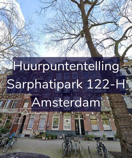 Foto gevel Huurpuntentelling voor Sarphatipark 122-H, Amsterdam