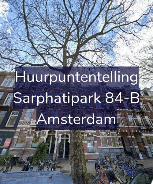 Foto gevel Huurpuntentelling voor Sarphatipark 84-B, Amsterdam