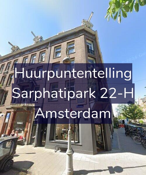 Foto gevel Huurpuntentelling voor Sarphatipark 22-H, Amsterdam
