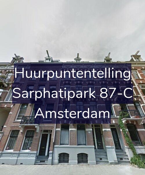 Foto gevel Huurpuntentelling voor Sarphatipark 87-C, Amsterdam