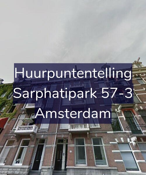 Foto gevel Huurpuntentelling voor Sarphatipark 57-3, Amsterdam