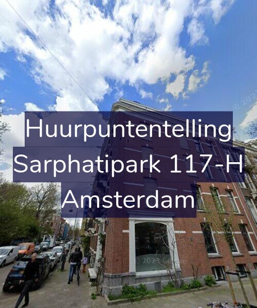 Foto gevel Huurpuntentelling voor Sarphatipark 117-H, Amsterdam