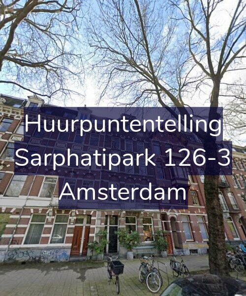 Foto gevel Huurpuntentelling voor Sarphatipark 126-3, Amsterdam